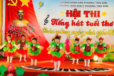 HỘI THI “TIẾNG HÁT TUỔI THƠ” CHÀO MỪNG NGÀY NHÀ GIÁO VIỆT NAM 20/11