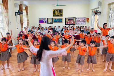 HỘI THẢO LIÊN CẤP ” CHUẨN BỊ TÂM THẾ CHO TRẺ 5 TUỔI SẴN SÀNG VÀO LỚP 1″