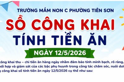 SỔ TÍNH ĂN NGÀY 12/5/2026